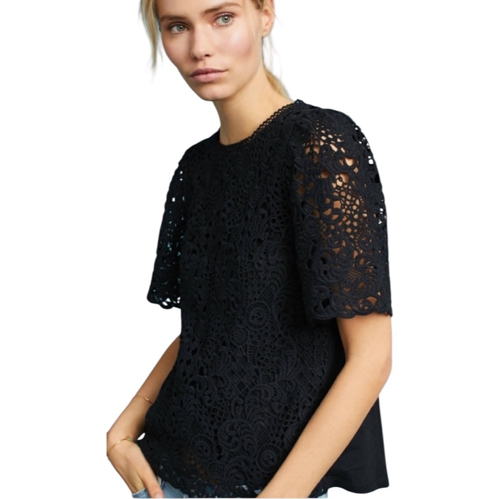 Anthropologie Eri + Ali Suzy Crochet Top
